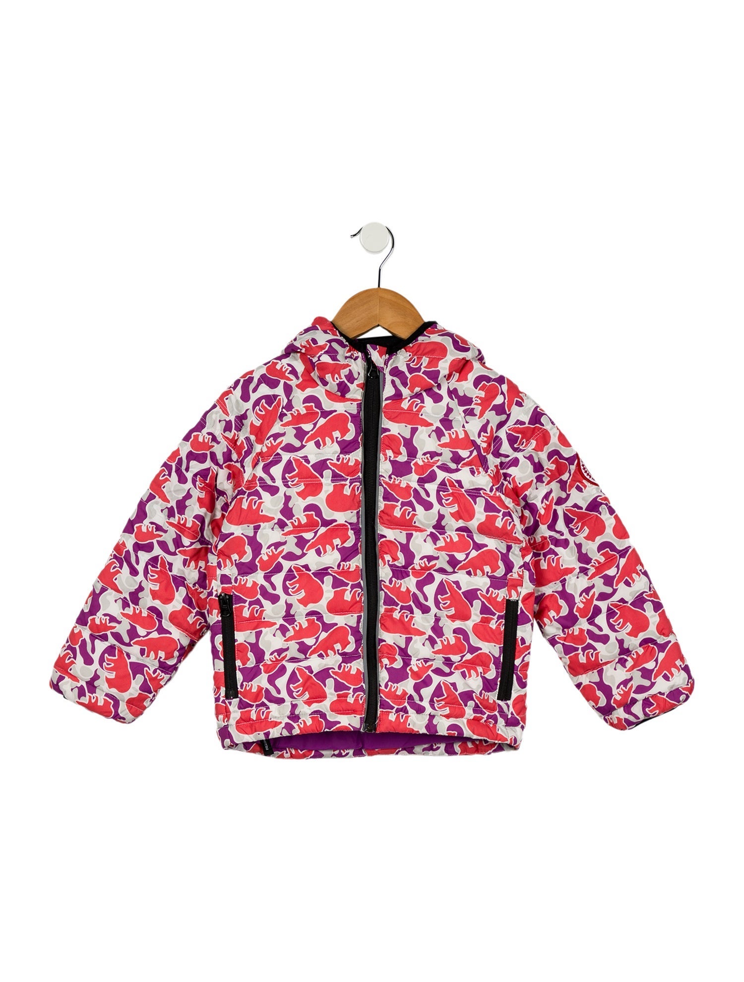 Canada Goose Girls' Printed Down Bobcat Hoody