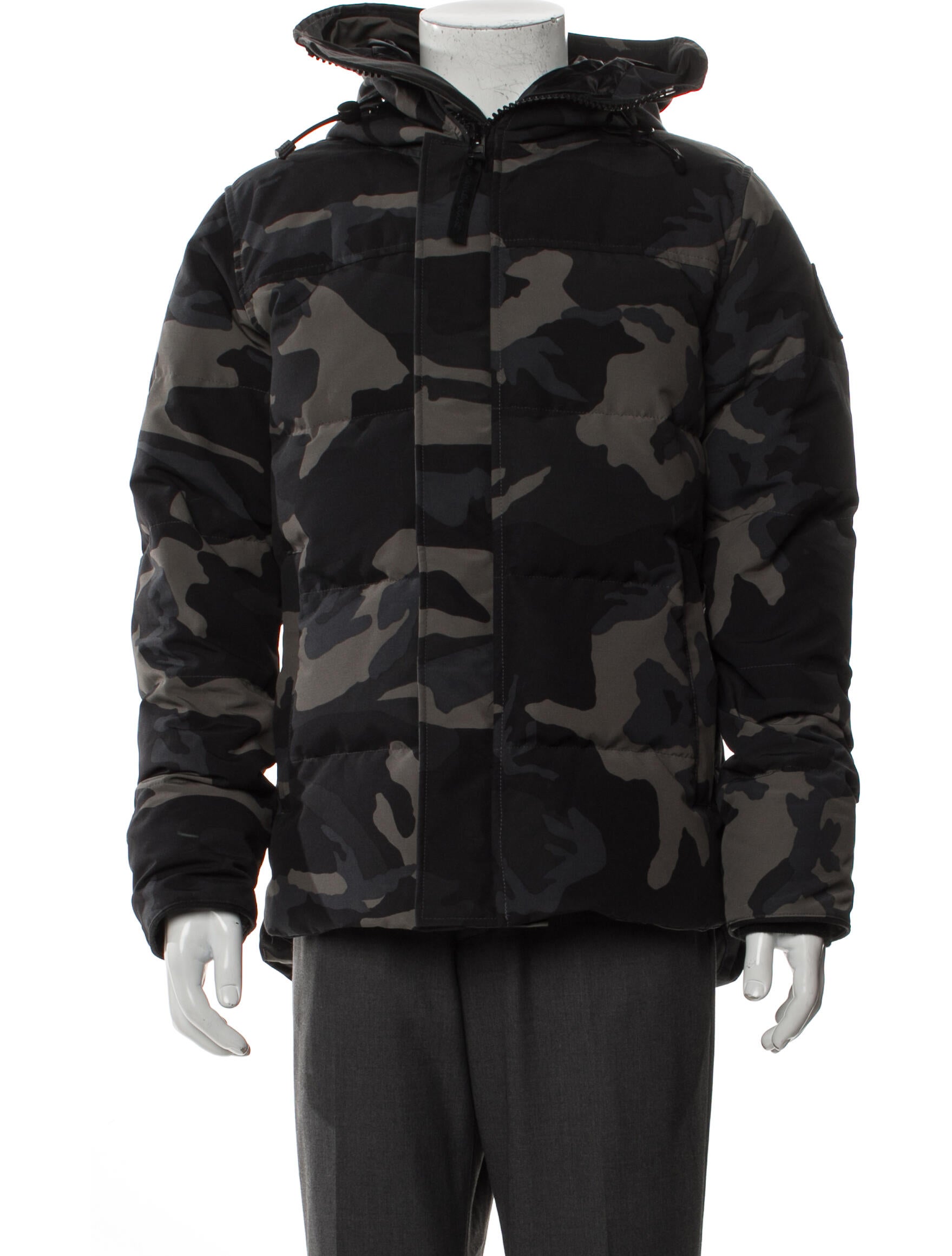 Canada Goose Camouflage Print Puffer Coat - Black Outerwear, Clothing ...
