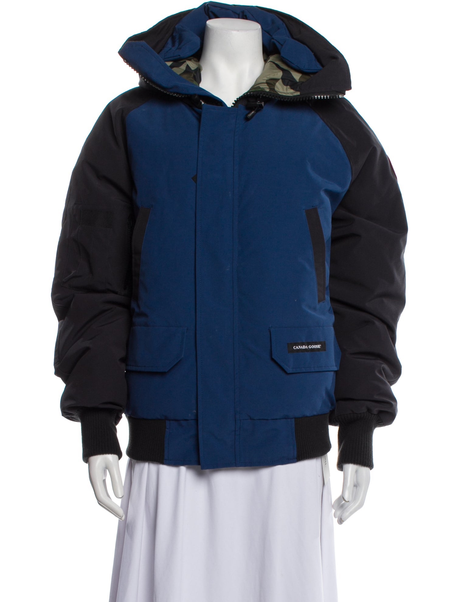 Canada Goose Colorblock Pattern Down Jacket