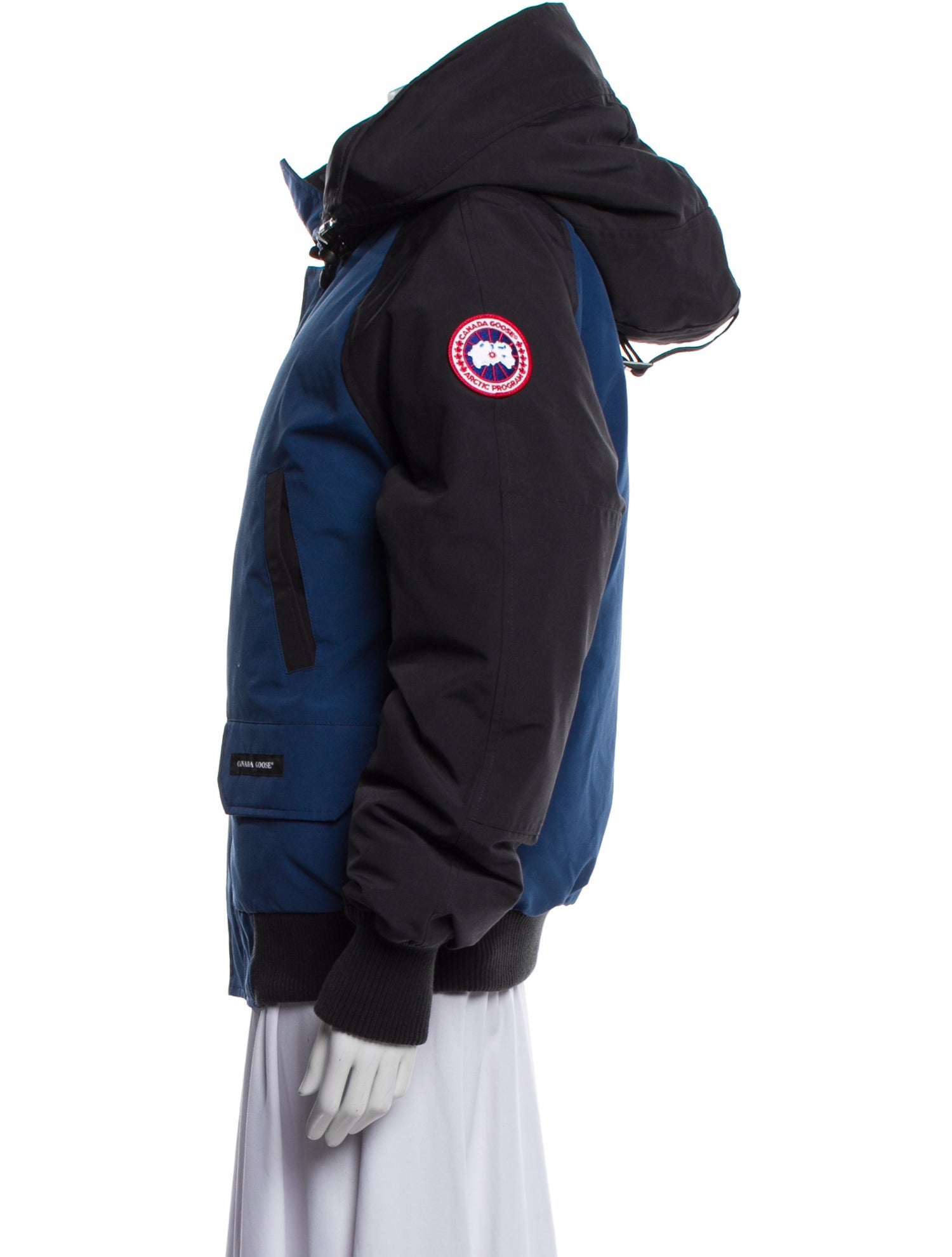 Canada Goose Colorblock Pattern Down Jacket