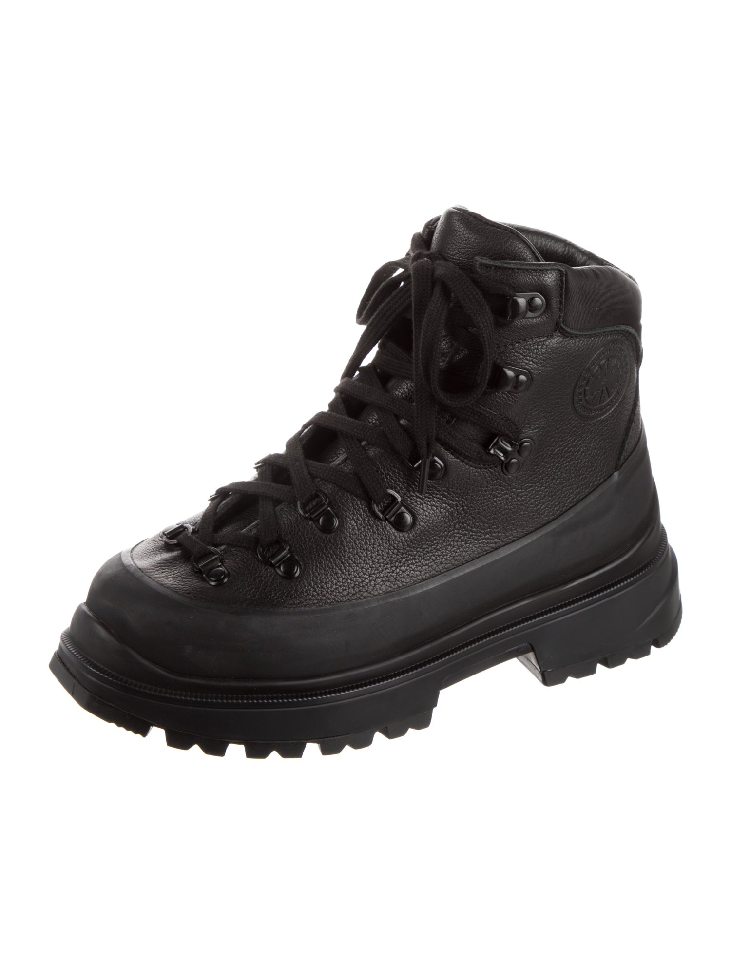 Canada Goose Leather Combat Boots