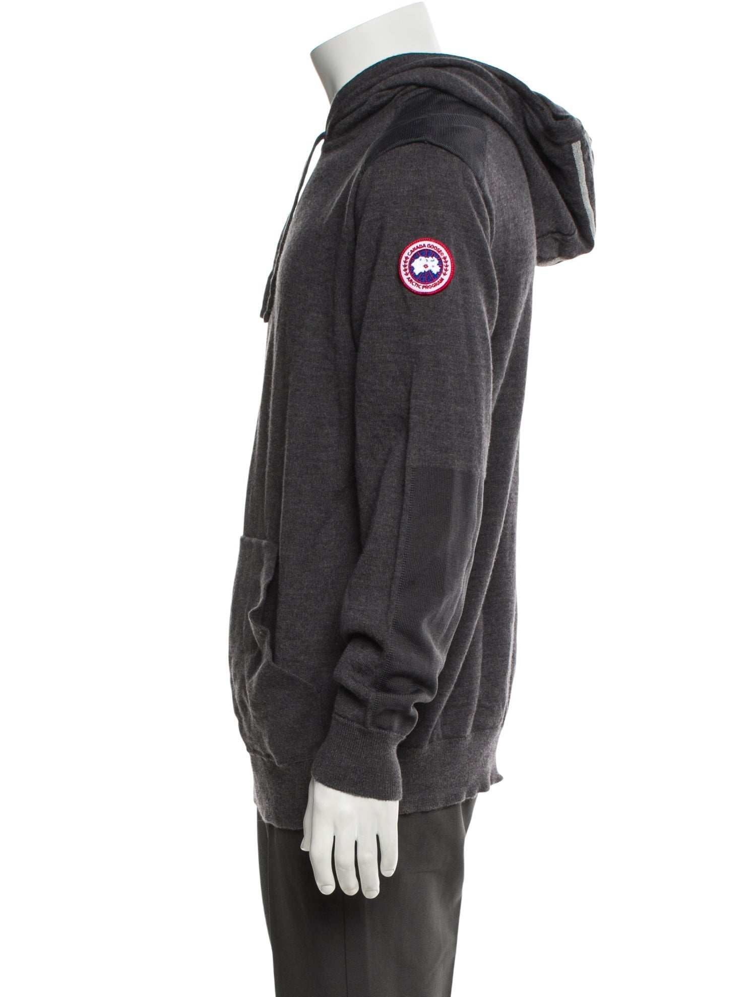 Canada Goose Wool V-Neck Hoodie