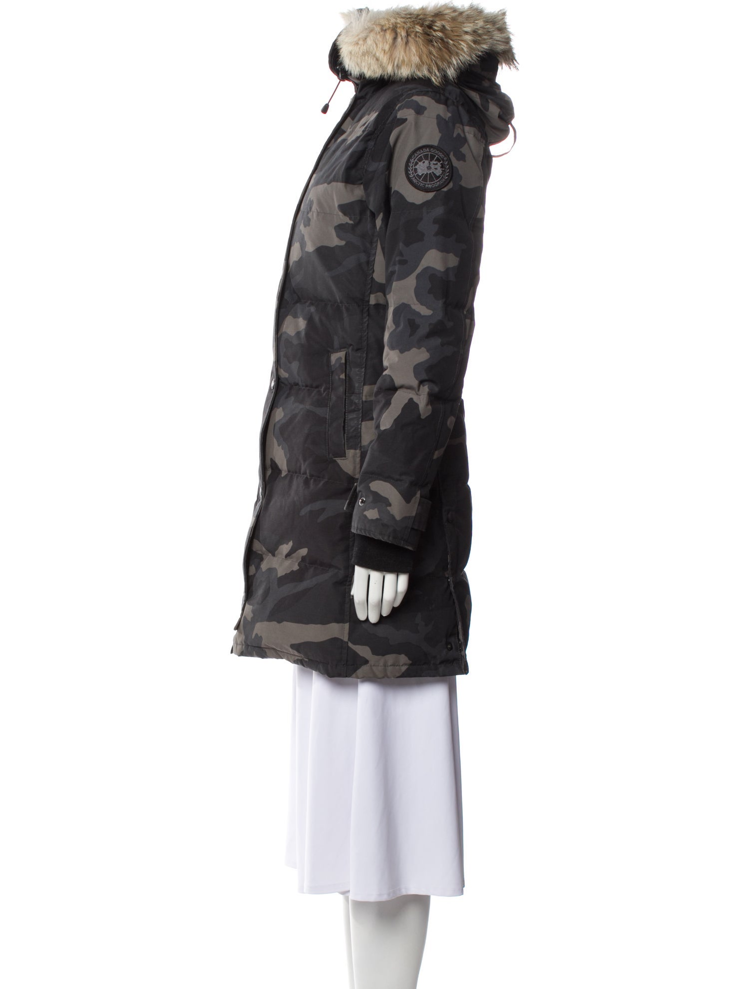 Canada Goose Camouflage Print Down Coat