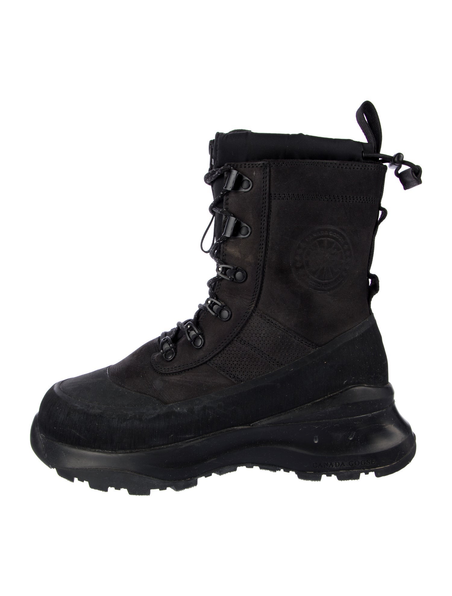 Canada Goose Leather Combat Boots