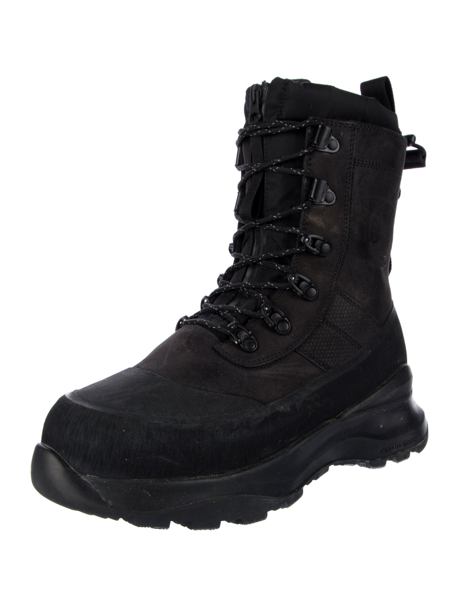 Canada Goose Leather Combat Boots