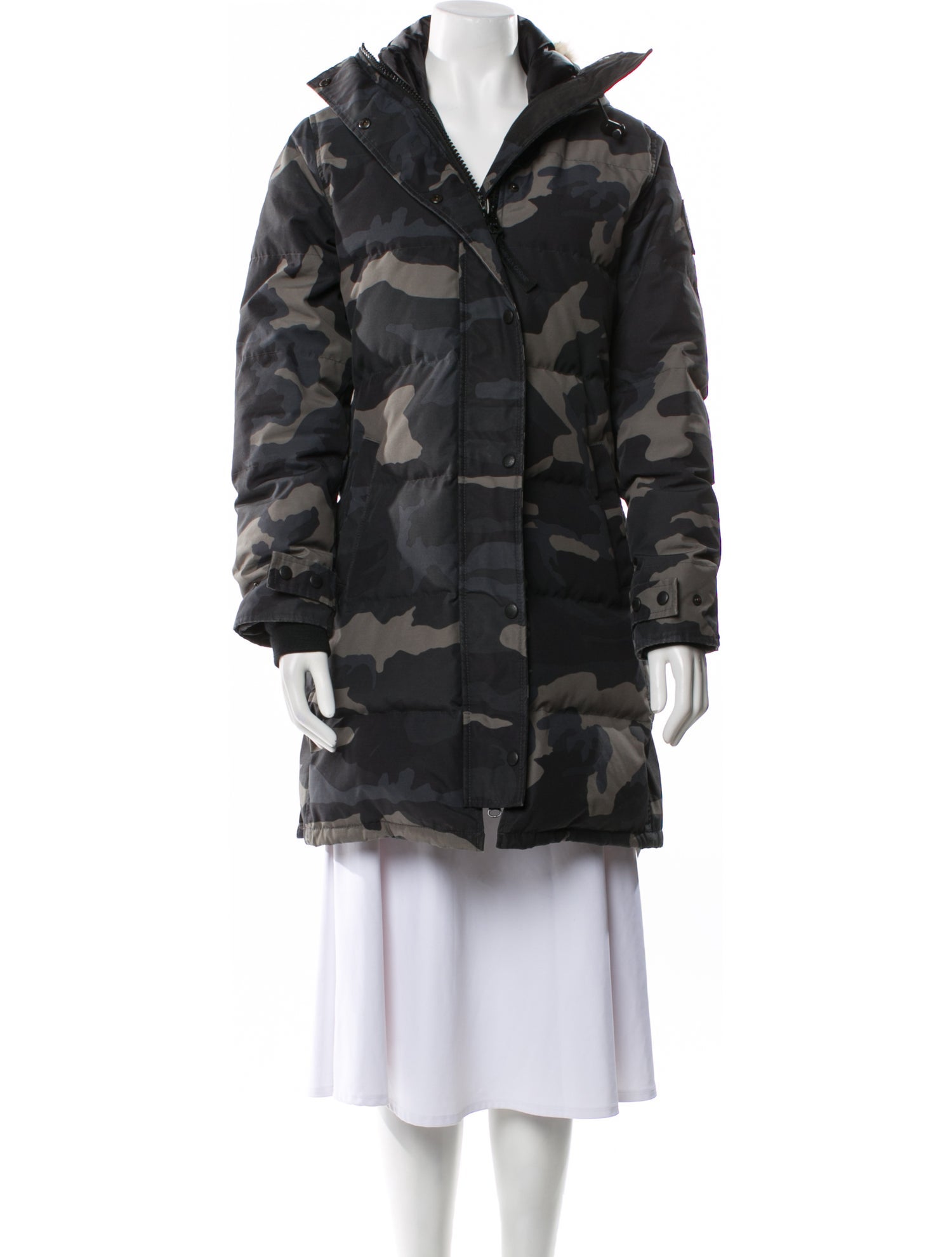 Canada Goose Camouflage Print Down Coat
