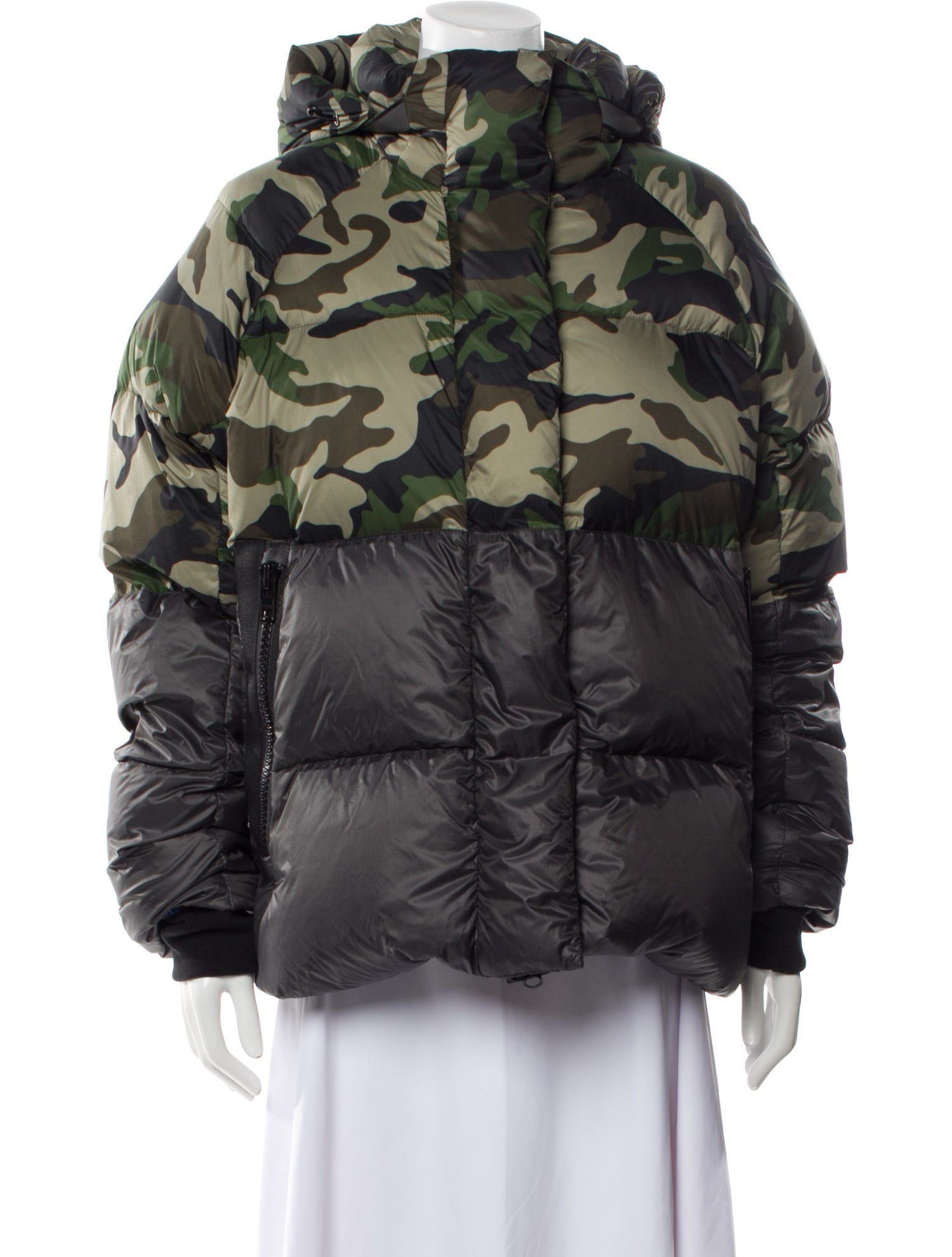 Canada Goose Camouflage Print Down Jacket