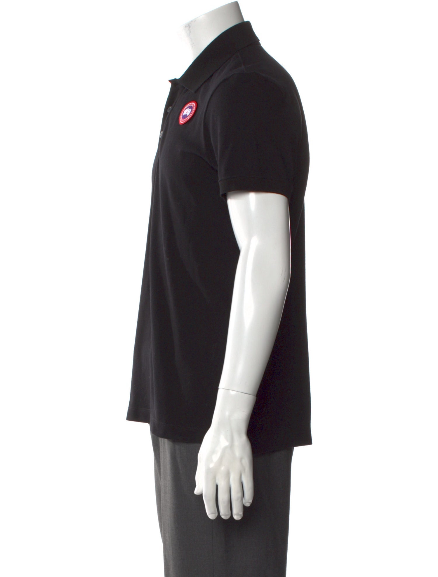 Canada Goose Collar Short Sleeve Polo Shirt