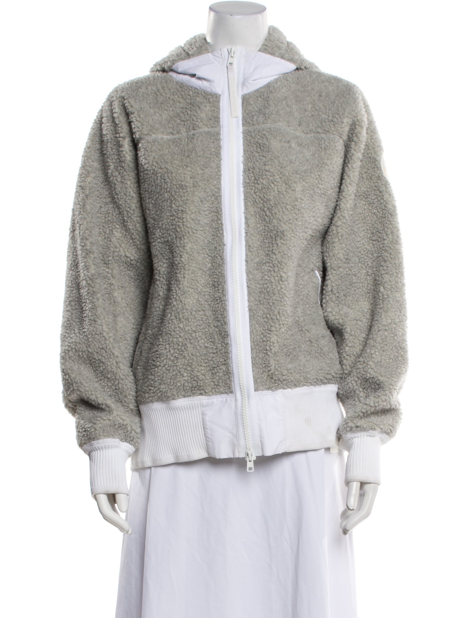 Canada Goose Wool Faux Fur Jacket