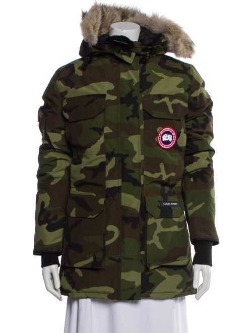 Canada Goose Camouflage Print Down Coat