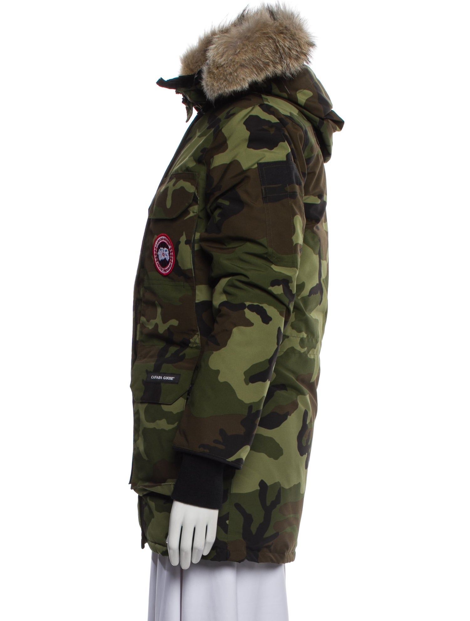 Canada Goose Camouflage Print Down Coat