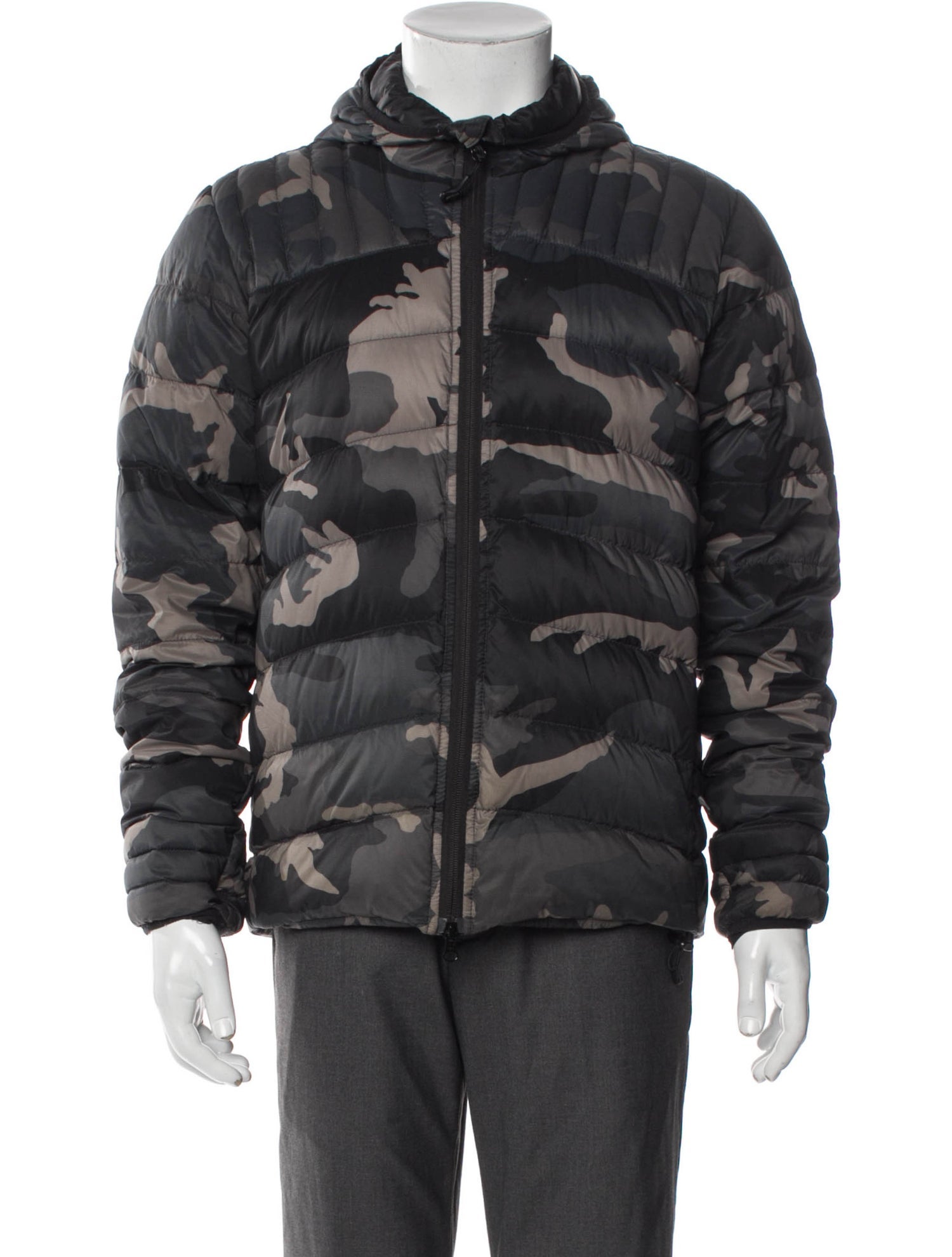 Canada Goose Camouflage Print Puffer Coat