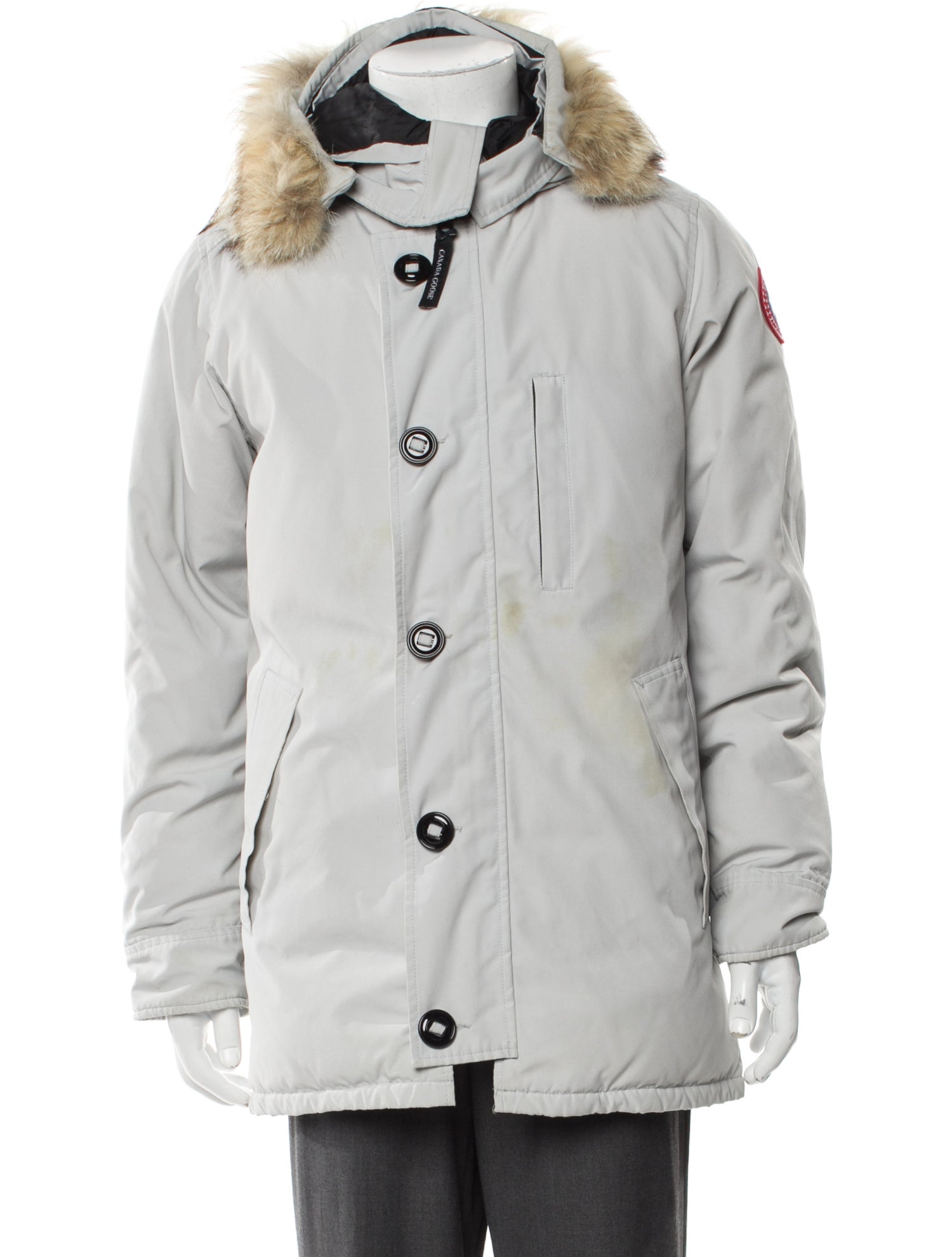 Canada Goose Plaid Print Parka