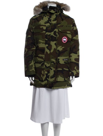 Canada Goose Camouflage Print Down Coat