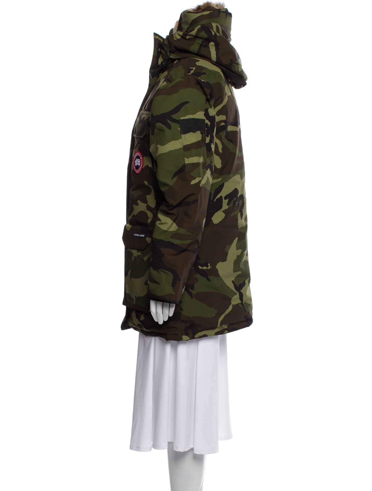 Canada Goose Camouflage Print Down Coat