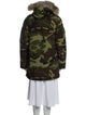 Canada Goose Camouflage Print Down Coat