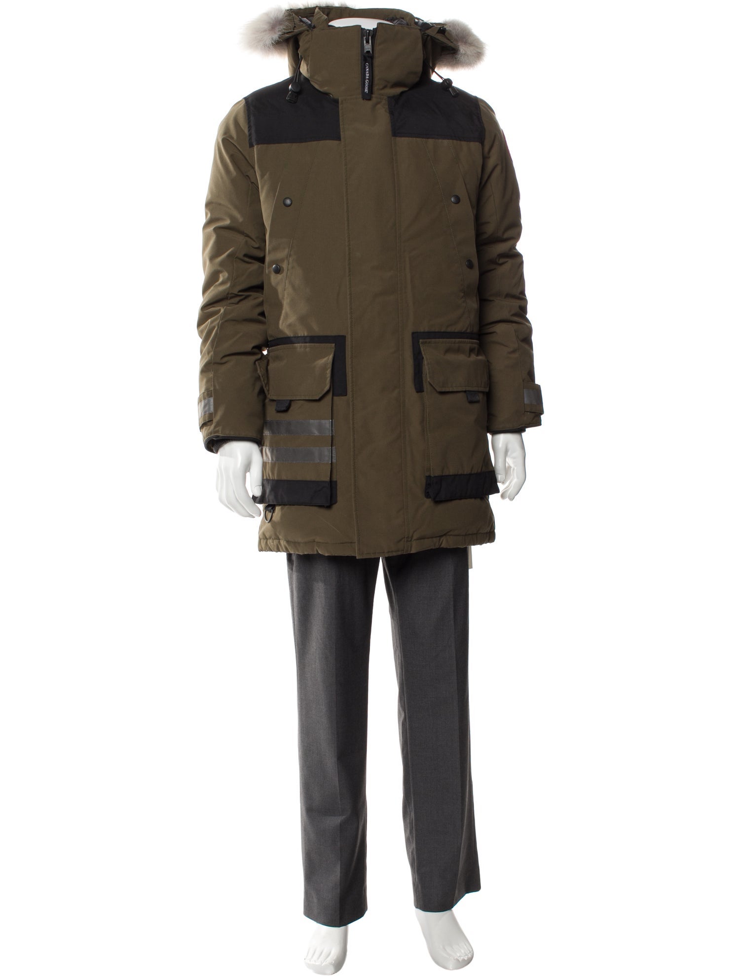 Canada Goose Colorblock Pattern Parka