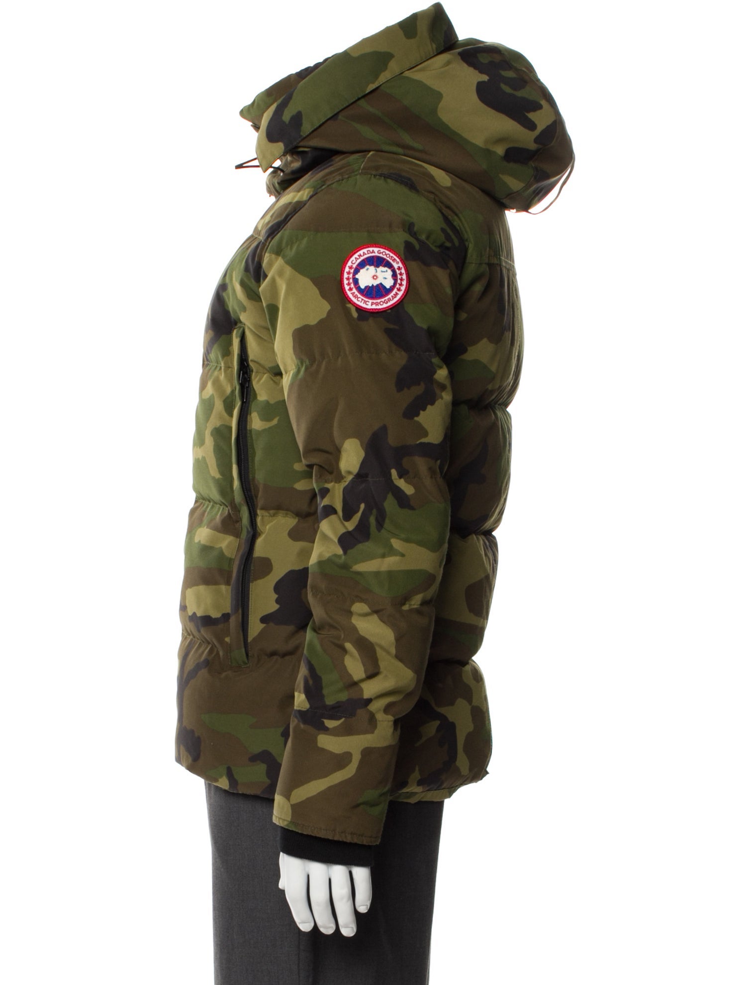 Canada Goose Camouflage Print Puffer Coat
