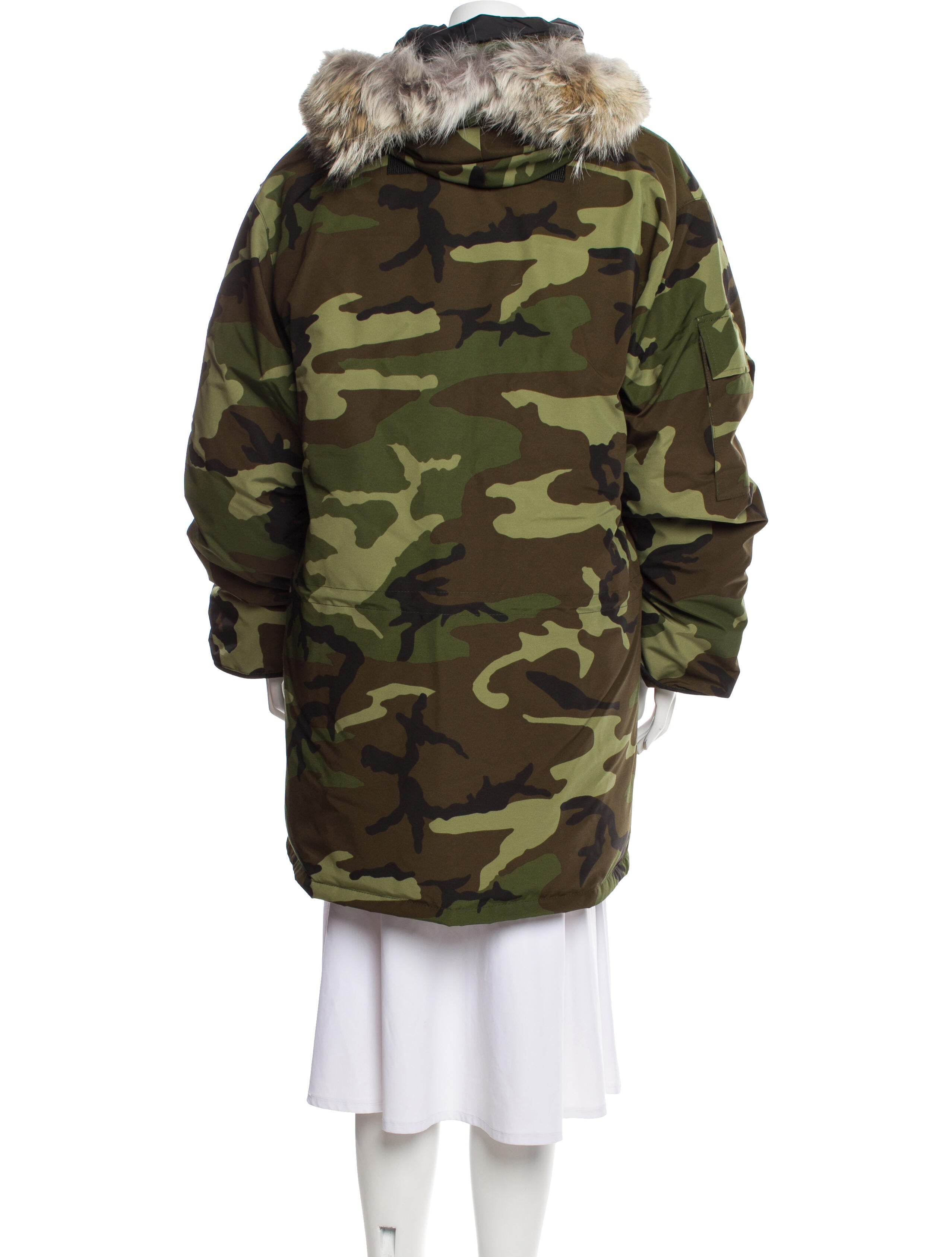 Canada Goose Camouflage Print Down Coat