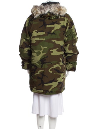 Canada Goose Camouflage Print Down Coat
