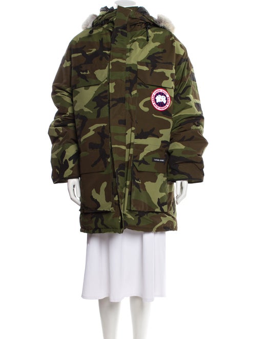 Canada Goose Camouflage Print Down Coat