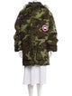 Canada Goose Camouflage Print Down Coat