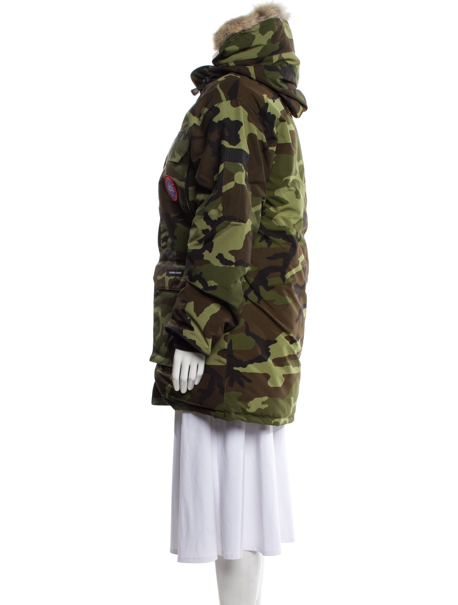Canada Goose Camouflage Print Down Coat