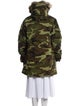 Canada Goose Camouflage Print Down Coat