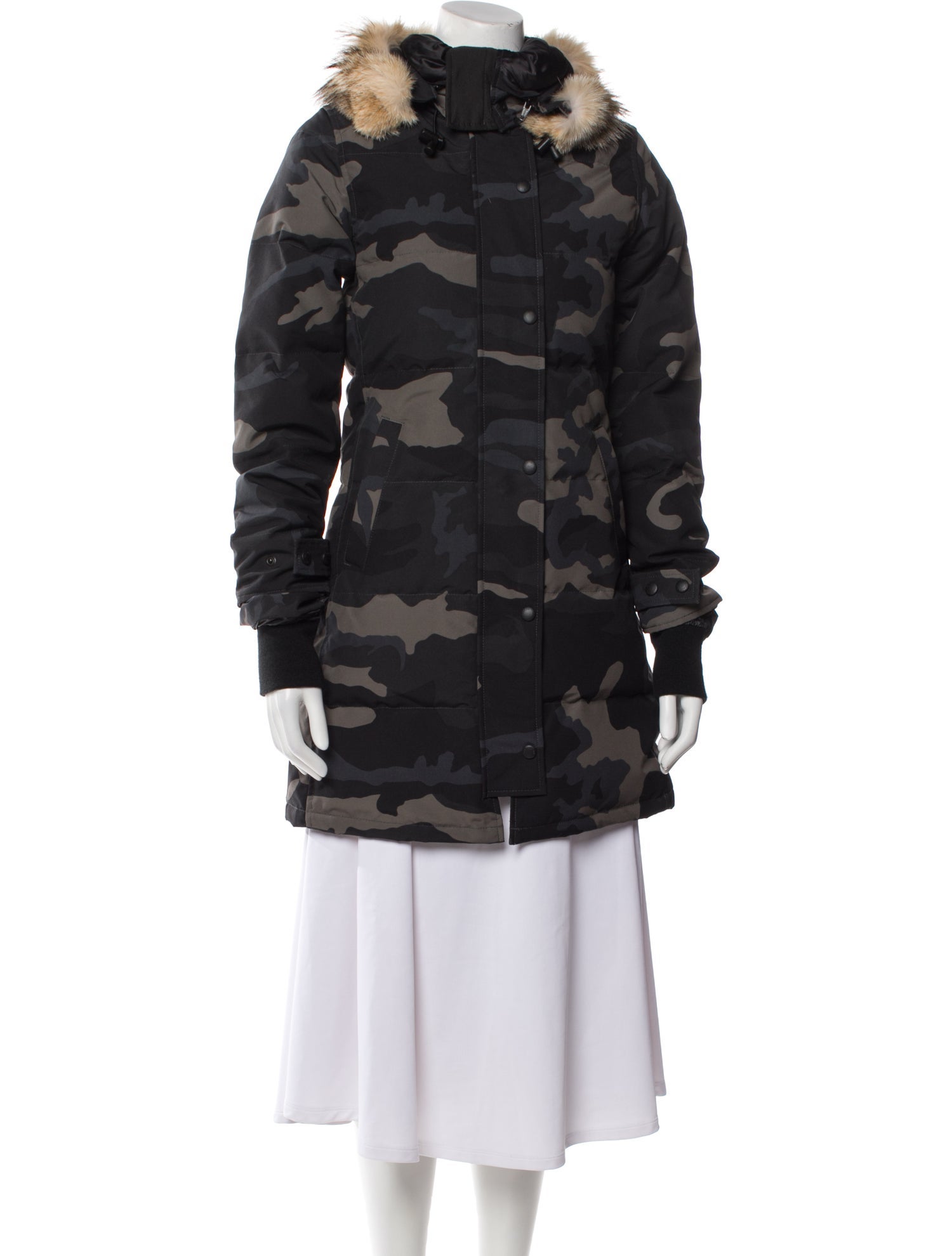 Canada Goose Camouflage Print Down Coat