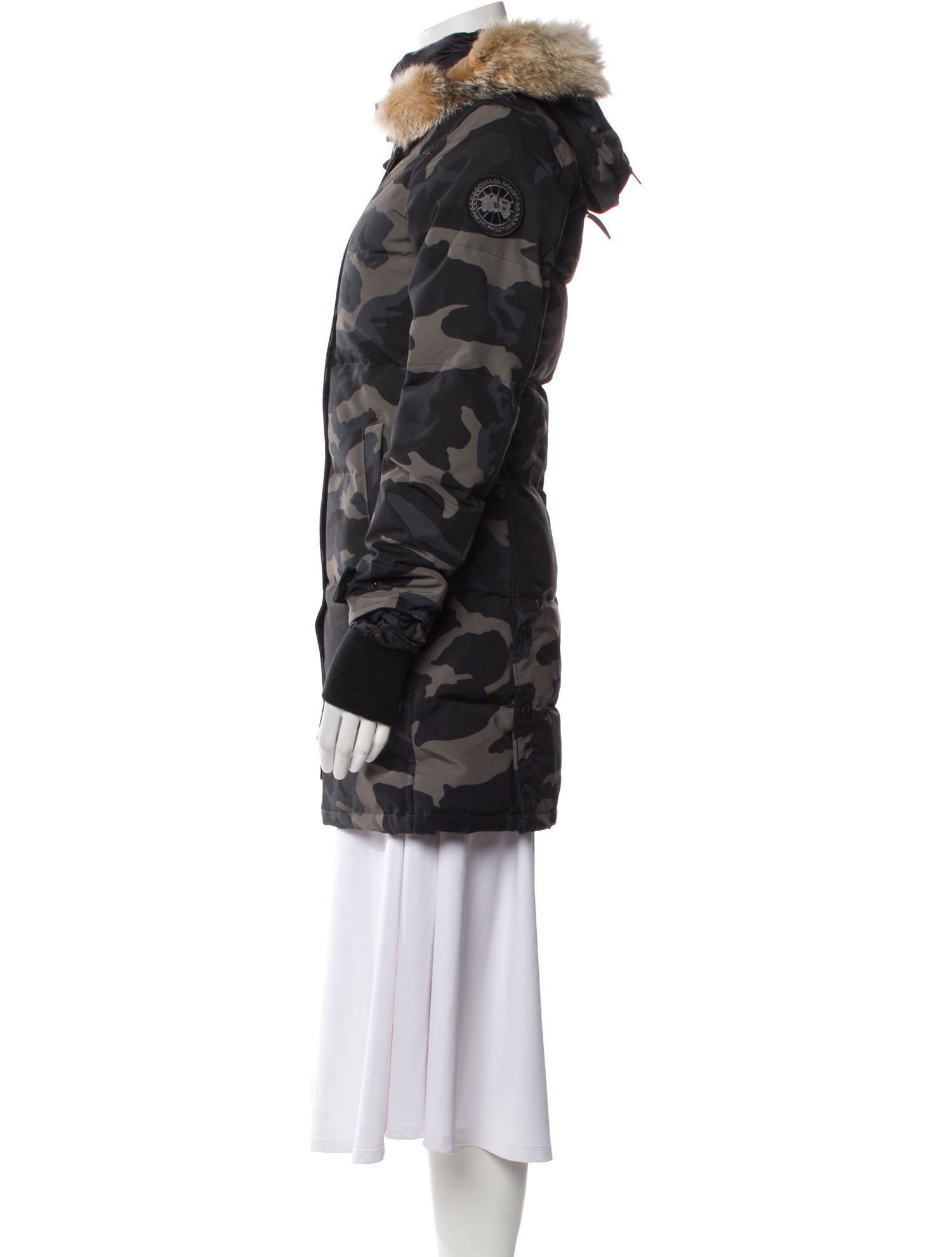 Canada Goose Camouflage Print Down Coat