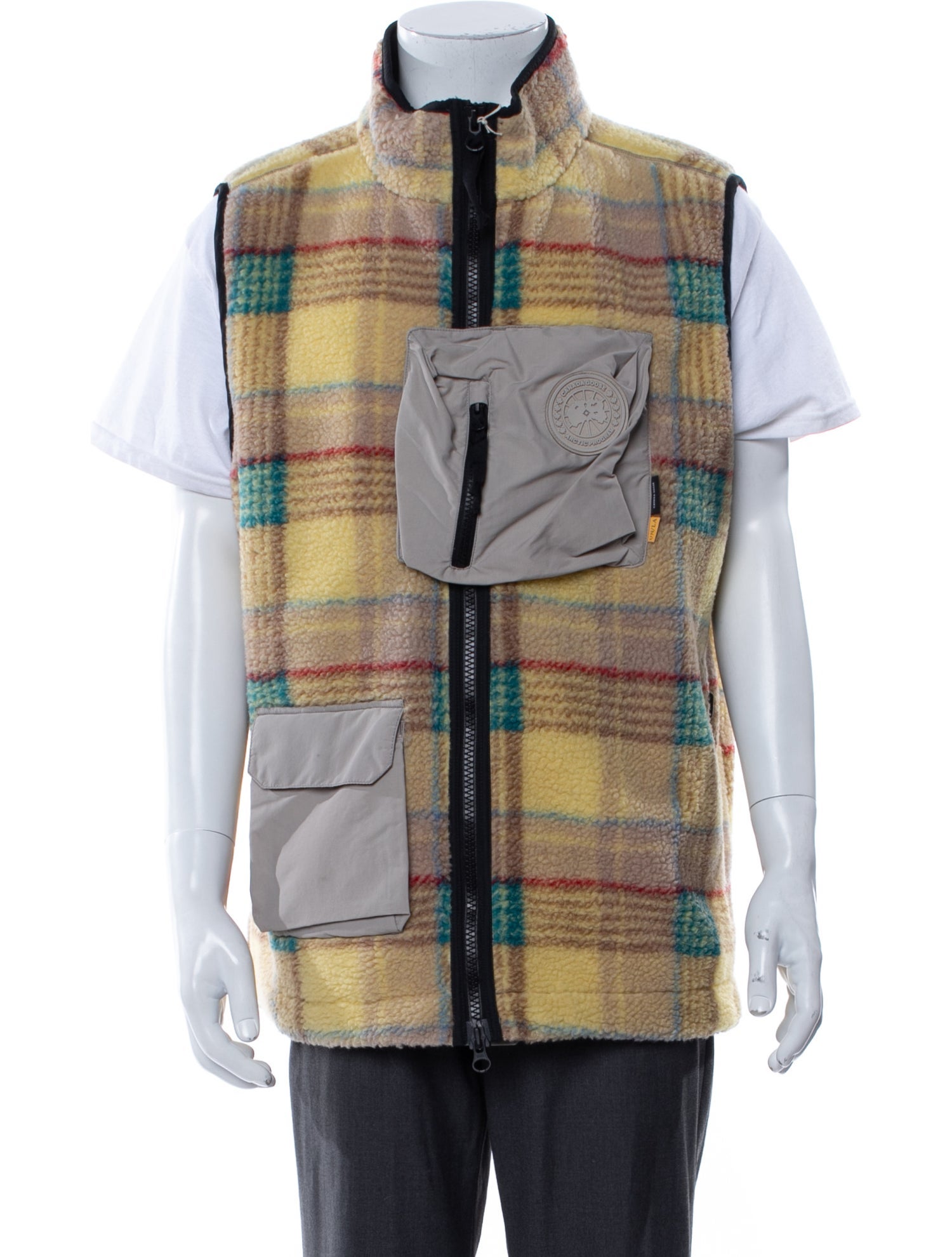 Canada Goose Plaid Print Vest