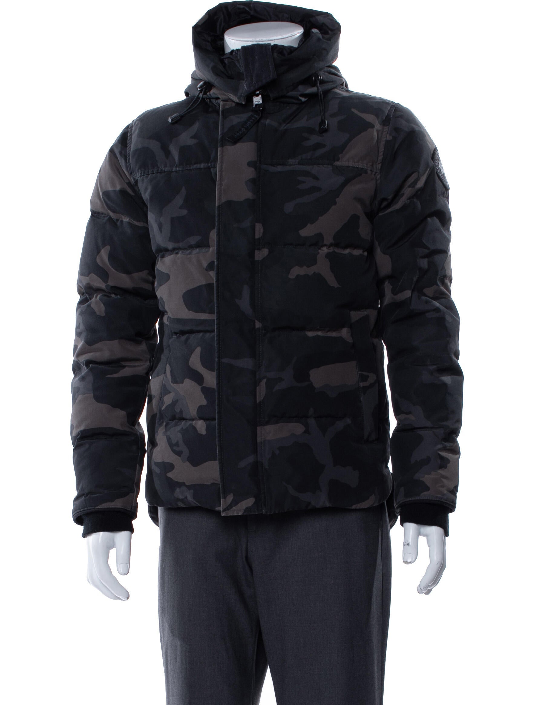 Canada Goose Camouflage Print Down Coat