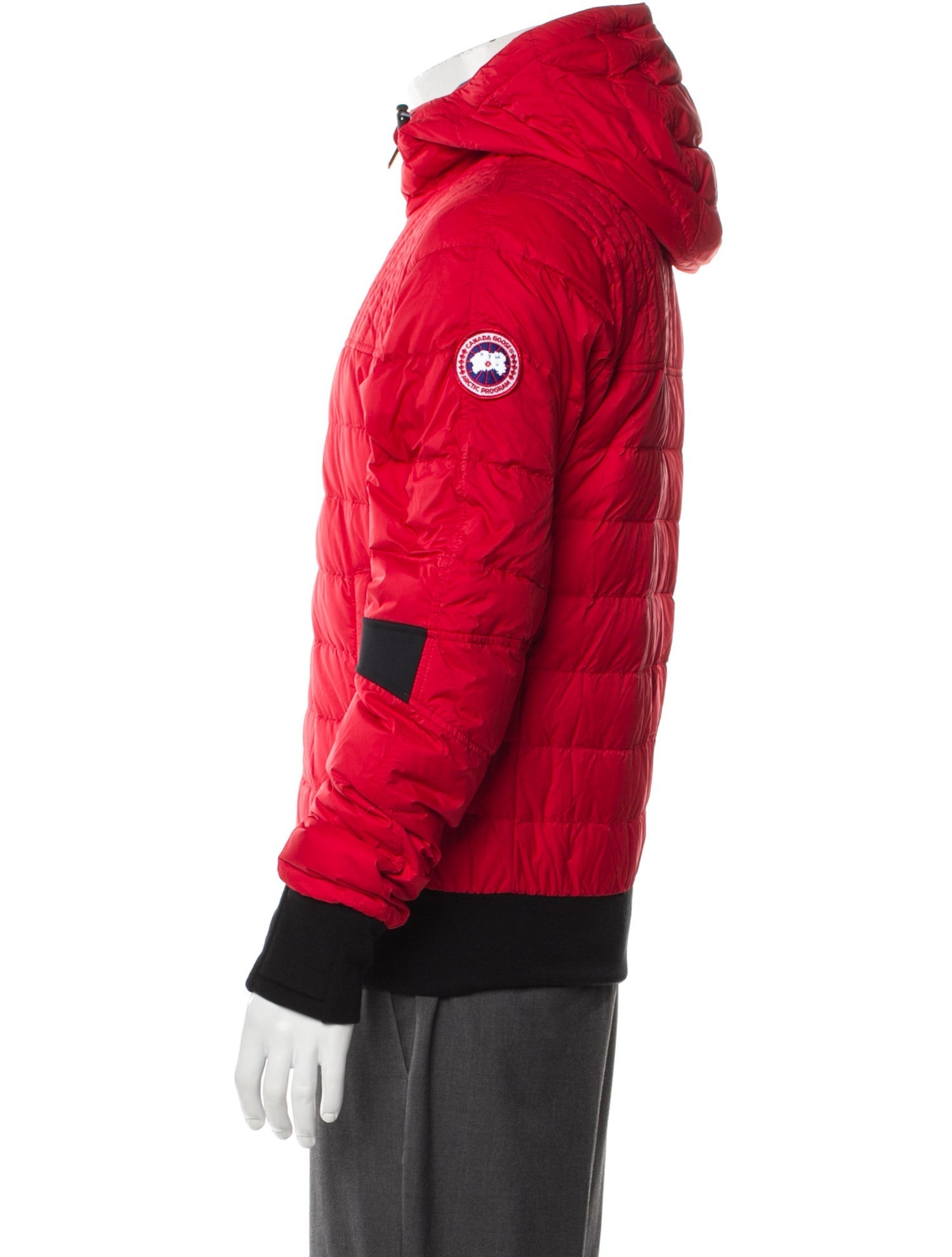 Canada Goose Colorblock Pattern Puffer Coat