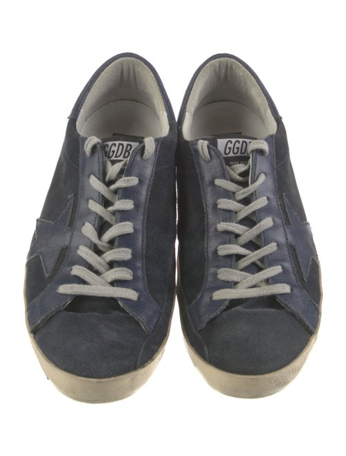 Golden Goose Leather Printed Sneakers