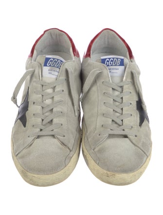Golden Goose Suede Colorblock Pattern Sneakers