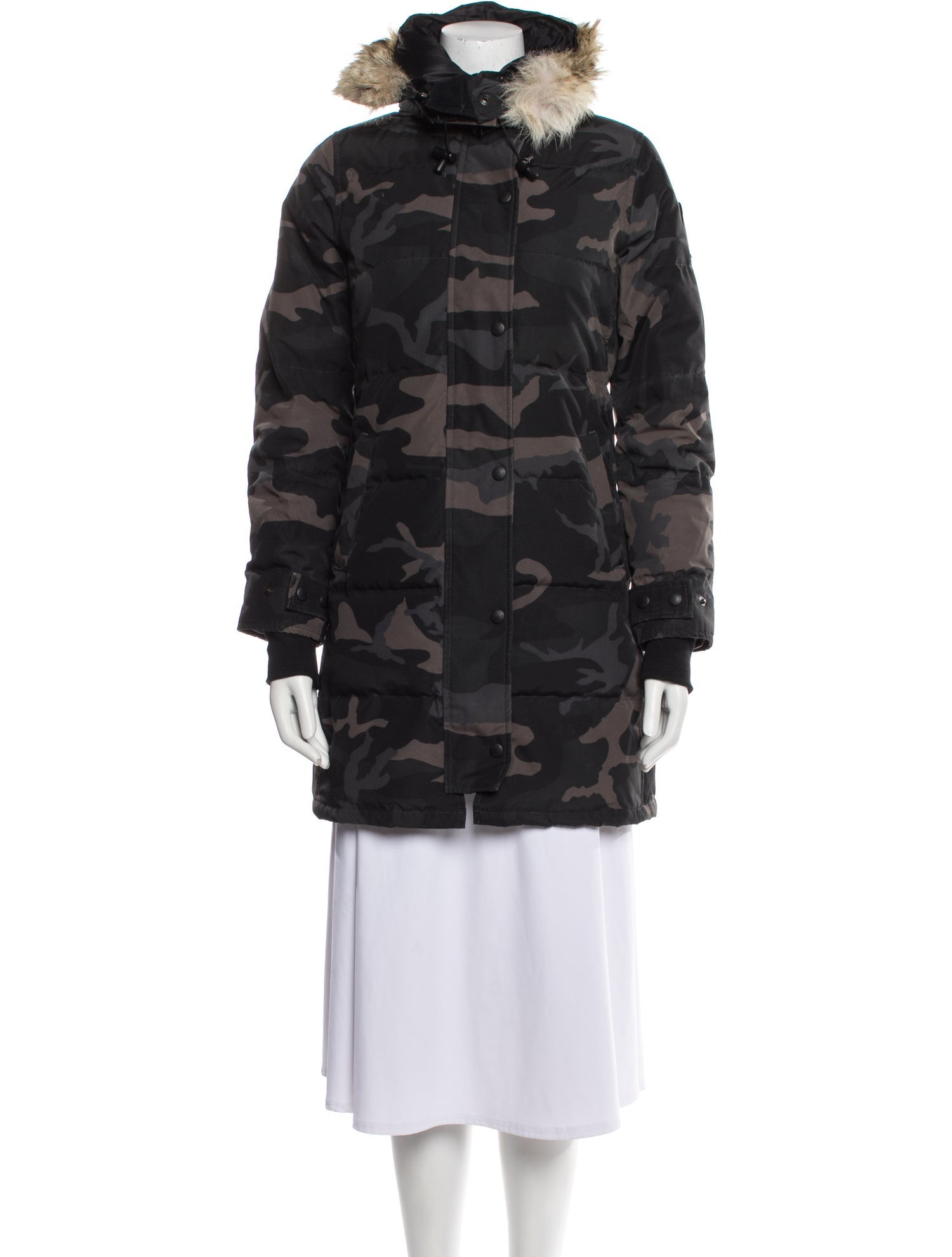 Canada Goose Camouflage Print Down Coat