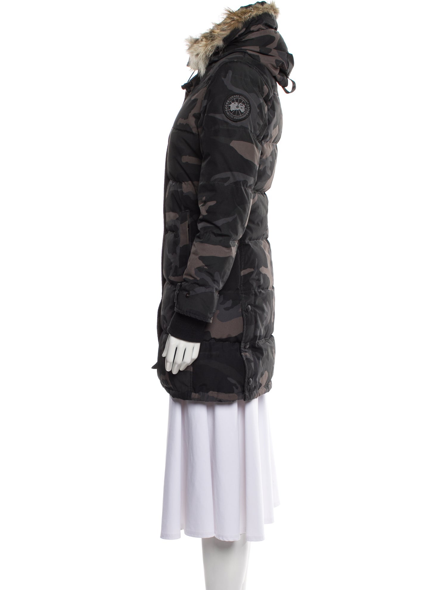 Canada Goose Camouflage Print Down Coat