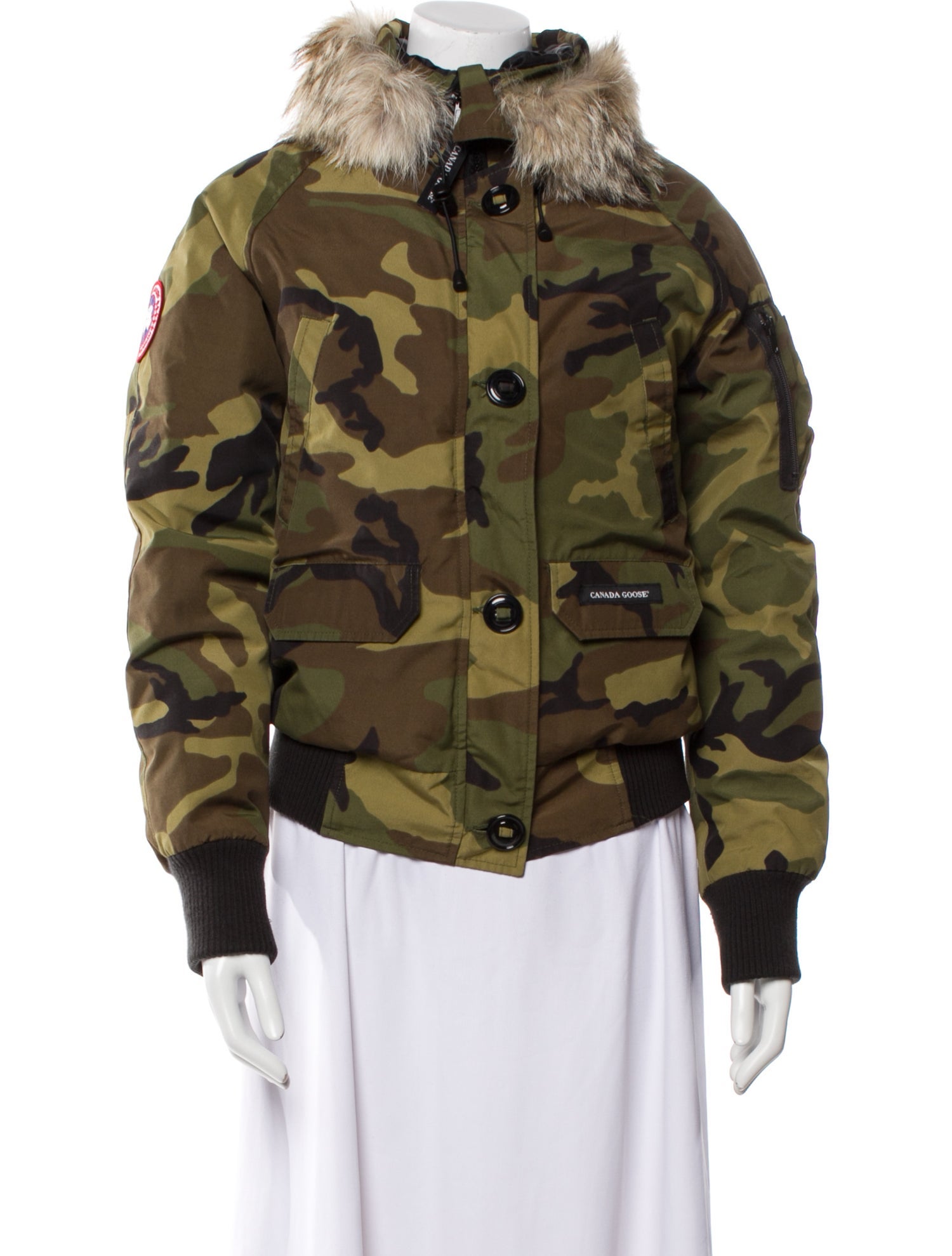 Canada Goose Printed Faux Fur Jacket