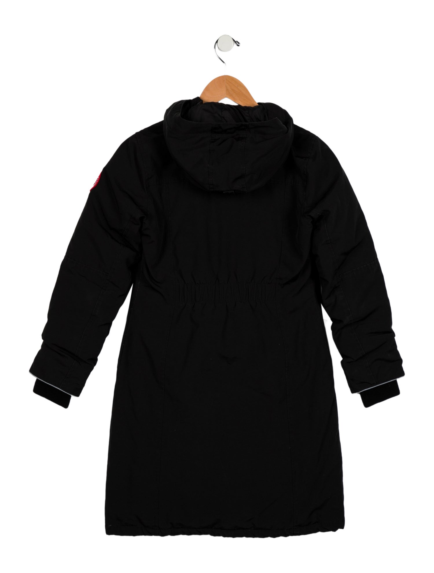 Canada Goose Youth 14-16 Black Cotton Blend Brittania Parka