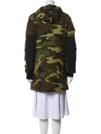 Canada Goose Camouflage Print Down Coat