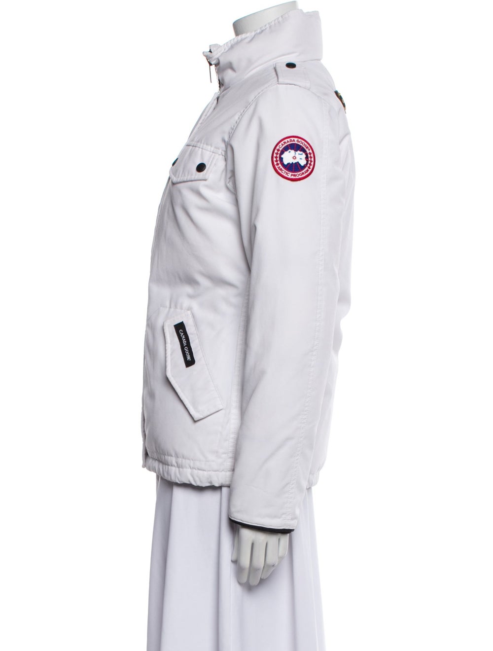 Canada Goose Down Down Jacket White Embroidered A… - image 2