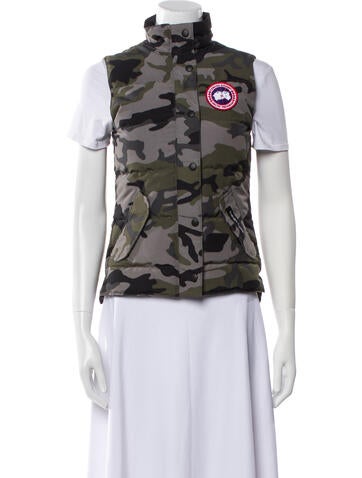 Canada Goose Outerwear Camouflage Print Vest XXS