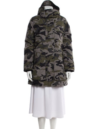 Canada Goose Camouflage Print Down Coat