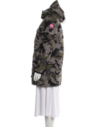 Canada Goose Camouflage Print Down Coat