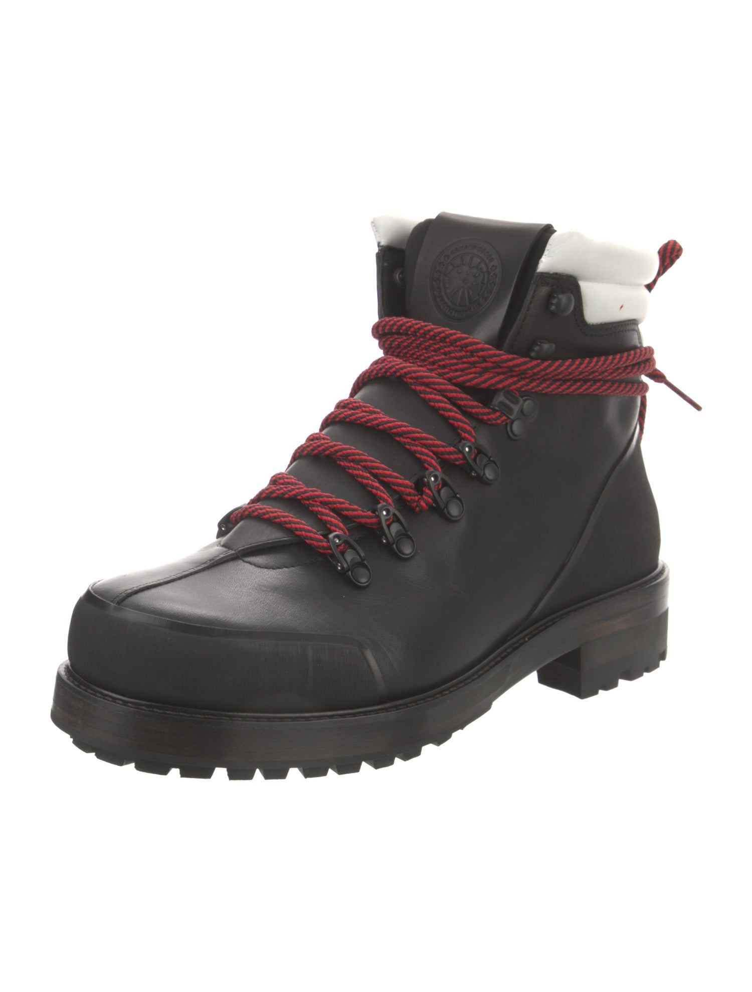 Canada Goose Leather Colorblock Pattern Hiking Boots