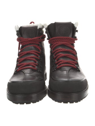 Canada Goose Leather Colorblock Pattern Hiking Boots