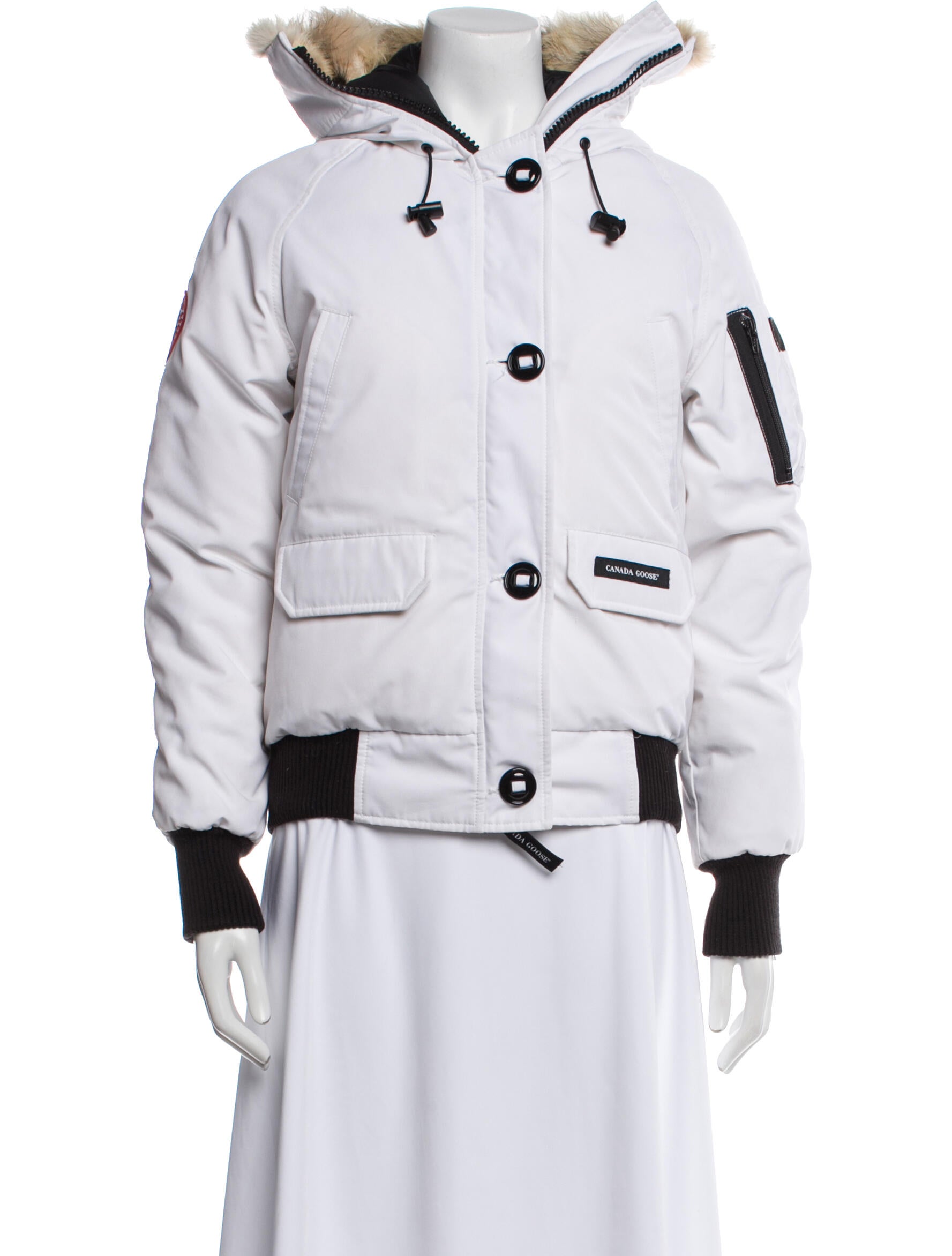 Canada Goose Colorblock Pattern Down Jacket