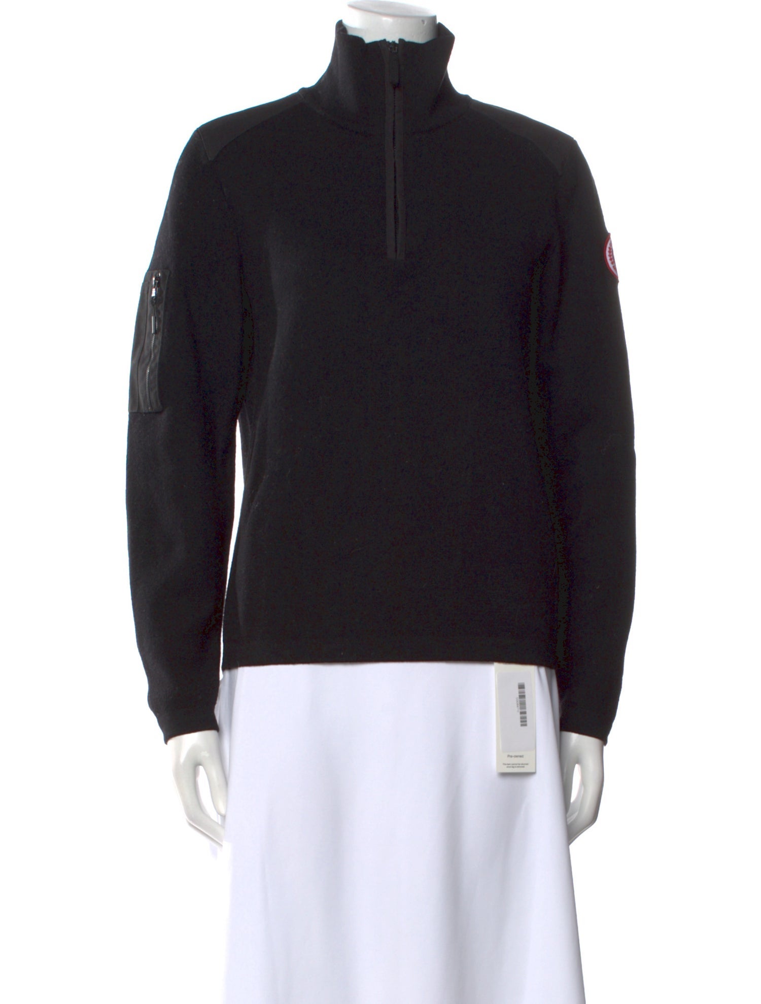 Canada Goose Merino Wool Mock Neck Sweatshirt