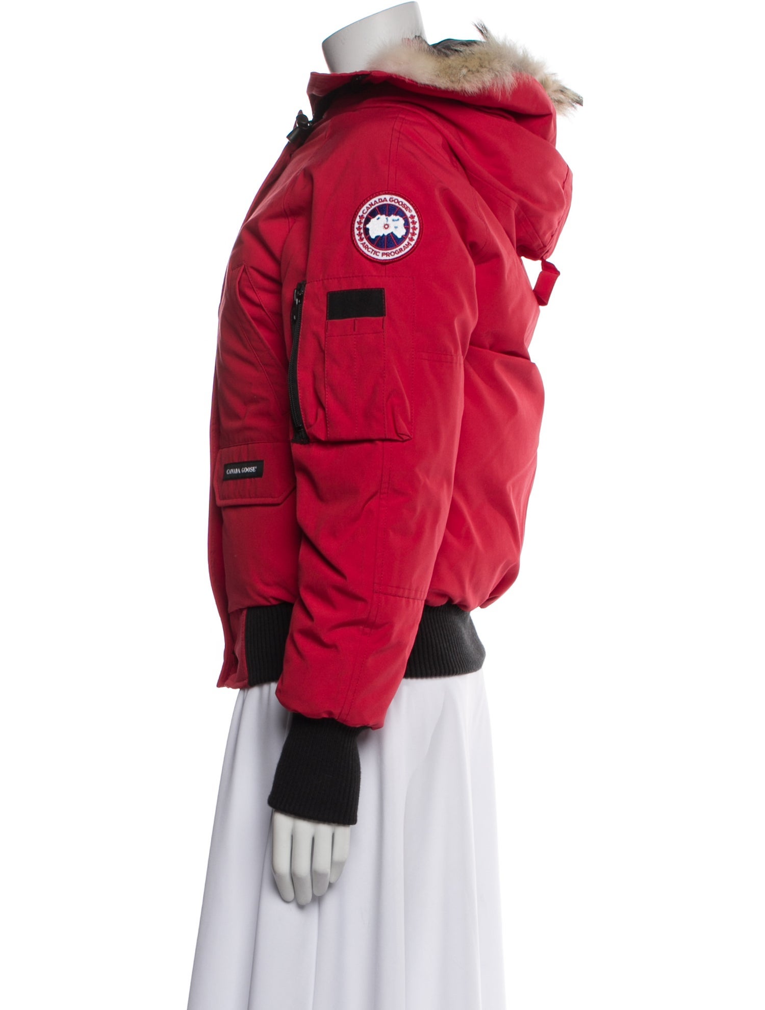 Canada Goose Colorblock Pattern Down Jacket