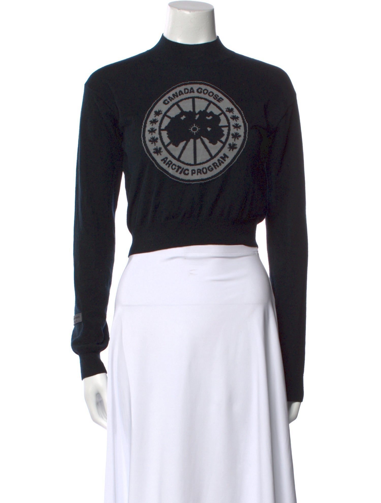 Canada Goose Wool Graphic Print Sweater